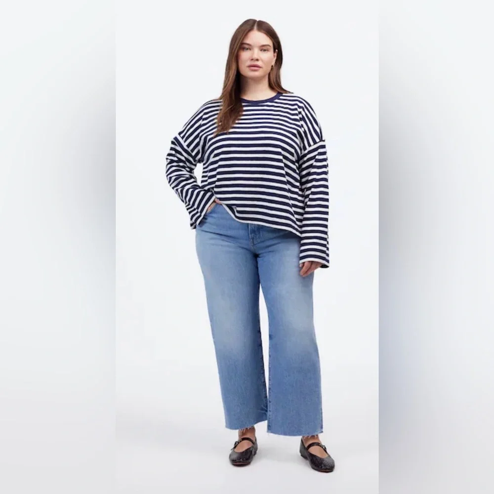 Madewell Women’s The Perfect Vintage Wide Leg Crop Jeans Size 14W (gently used) - Picture 11 of 11